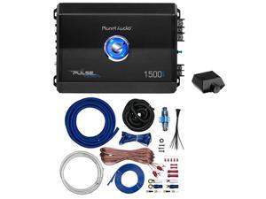 Planet Audio PL1500.1M 1500W Mono Class AB Amplifier with PKBL2 Amp Install Kit