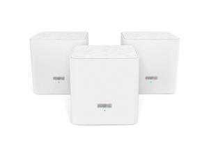 3pcs TENDA MW3 Mesh 2.4GHz + 5GHz Wi-Fi Router Through-Wall Full Coverage Smart QoS AC 1200 Dual Frequency