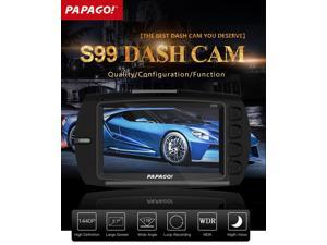 PAPAGO S99 PPG8031 4.0 MP Image Sensor 1440P 2.7 inch LCD Display Cycle Recording Motion Detection Temperature Protection 178 Degree Wide Angle Lens Car DVR Dash Cam Video Recorder with WD - Black PAPAGO S99 PPG8031 4.0 MP Image Sensor 1440P 2.7 inch LCD Display Cycle Recording Motion Detection Temperature Protection 178 Degree Wide Angle Lens Car DVR Dash Cam Video Recorder with WD - Black