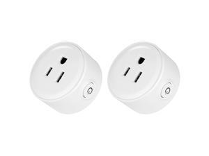 2-Pack Geekbes YM-WS-1 Smart Socket WiFi Mini Plug APP Remote Control Timing Socket Works with Alexa -White/US Plug 2-Pack Geekbes YM-WS-1 Smart Socket WiFi Mini Plug APP Remote Control Timing Socket Works with Alexa -White/US Plug