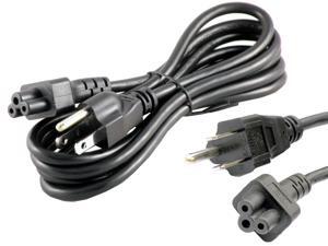iTEKIRO 6 ft 3-Prong AC Power Cord for Laptop Computers, Monitors; NEMA 5-15P Male to IEC320 C5 Female (3-Slot Cloverleaf / Mickey Mouse Plug); UL Listed iTEKIRO 6 ft 3-Prong AC Power Cord for Laptop Computers, Monitors; NEMA 5-15P Male to IEC320 C5 Female (3-Slot Cloverleaf / Mickey Mouse Plug); UL Listed