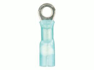 Metra HSBRT38 Heat Shrink Blue Ring Terminal, 16-14 GA, 3/8", 100/Pkg Metra HSBRT38 Heat Shrink Blue Ring Terminal, 16-14 GA, 3/8", 100/Pkg