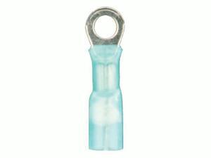 Metra HSBRT14 Heat Shrink Blue Ring Terminal, 16-14 GA, 1/4", 100/Pkg Metra HSBRT14 Heat Shrink Blue Ring Terminal, 16-14 GA, 1/4", 100/Pkg