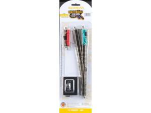 Bachmann N Scale Train Nickel Silver w Gray Roadbed E-Z Track System #6 Turnout - Left 44859
