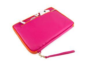 VanGoddy Magenta with Orange Trim Irista Sleeve Case for 8.9 to 10.1 inch Devices VanGoddy Magenta with Orange Trim Irista Sleeve Case for 8.9 to 10.1 inch Devices