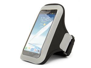 Black Premium Workout GYM Armband Pouch case for Samsung Galaxy Mega 6.3 / 5.8