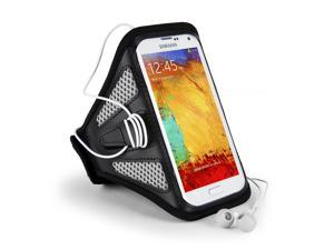 Gray Mesh Sport Gym Jogging Armband for Samsung Galaxy Note 3 III 2 SV / LG G3