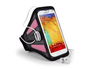 Pink Mesh Sport Gym Jogging Armband for Samsung Galaxy Note 3 III 2 SV / LG G3
