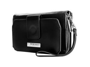 Vangoddy Sahara Onyx Black 6.25-inch Universal Cell Phone Travel Wallet Case