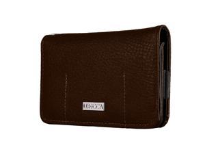 Lencca Kymira Brown Back Wristlet Wallet Case fits Samsung Galaxy J1 Mini Prime / A3 / Z2 / Z4 / Amp 2