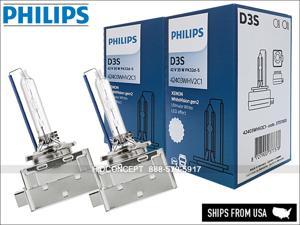 D3S PHILIPS WHITE VISION 5000K 42403WHV2C1 HID XENON BULBS +120% Light 35W D3S PHILIPS WHITE VISION 5000K 42403WHV2C1 HID XENON BULBS +120% Light 35W