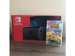 2019 New Nintendo Switch Gray Joy-Con Improved Battery Life Console Bundle with Animal Crossing: New Horizons 2019 New Nintendo Switch Gray Joy-Con Improved Battery Life Console Bundle with Animal Crossing: New Horizons
