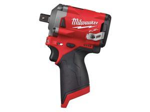 Milwaukee Electric Tool - 2555P-20 - Milwaukee 2555P-20 M12 FUEL 1/2 Stubby Impact Wrench w/ Pin Detent Milwaukee Electric Tool - 2555P-20 - Milwaukee 2555P-20 M12 FUEL 1/2 Stubby Impact Wrench w/ Pin Detent