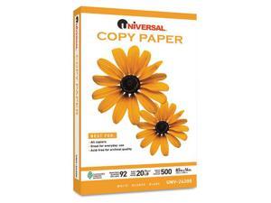 Universal Office Products - UNV24200 - Copy Paper, 92 Brightness, 20lb, 8-1/2 x 14, White, 5000 Sheets/Carton Universal Office Products - UNV24200 - Copy Paper, 92 Brightness, 20lb, 8-1/2 x 14, White, 5000 Sheets/Carton