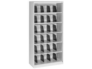 Open Fixed Shelf Lateral File 36w x 16 1/2d x 75 1/4 Light Gray