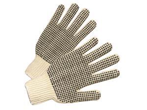 Anchor Brand PVC-Dotted String Knit Gloves Natural White/Black 12 Pairs 6705 Anchor Brand PVC-Dotted String Knit Gloves Natural White/Black 12 Pairs 6705