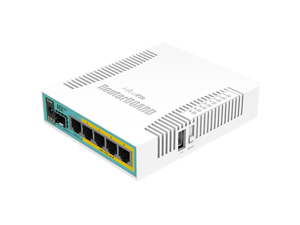 MikroTik - RB960PGS - RouterBOARD hEX PoE with 800MHz CPU, 128MB RAM, 5x Gigabit LAN ports (4x with PoE Out), USB,