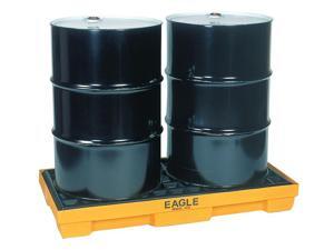 Eagle Mfg / Justrite - 1632 - Eagle Yellow High Density Polyethylene 5000 lb 30 gal Spill Deck - Supports 2 Drums - 26 Eagle Mfg / Justrite - 1632 - Eagle Yellow High Density Polyethylene 5000 lb 30 gal Spill Deck - Supports 2 Drums - 26