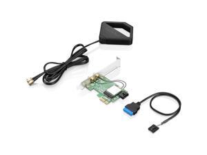 Lenovo IEEE 802.11ac Bluetooth 4.2 - Wi-Fi/Bluetooth Combo Adapter for Desktop Computer Lenovo IEEE 802.11ac Bluetooth 4.2 - Wi-Fi/Bluetooth Combo Adapter for Desktop Computer