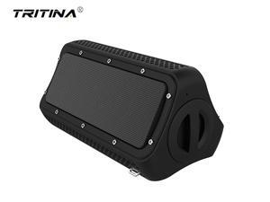 Tritina Waterproof Portable Speaker with Mic, Built-in Smartphone Power backup, Dual Driver Enhanced Bass,water Resistant for shower - Black Tritina Waterproof Portable Speaker with Mic, Built-in Smartphone Power backup, Dual Driver Enhanced Bass,water Resistant for shower - Black