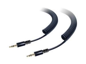 Tough Tested Heavy Duty Coiled 10' 3.5mm Male to Male Audio Cable, TT-CC10-AUX Tough Tested Heavy Duty Coiled 10' 3.5mm Male to Male Audio Cable, TT-CC10-AUX