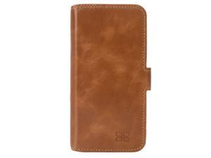 Bouletta Leather Phone Case for Samsung Galaxy S6 [Wallet Case N Rustic Cognac]
