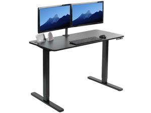 VIVO Black 47"x 24" Electric Sit Stand Desk, Height Adjustable Workstation