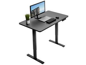 VIVO Electric 48" x 30" Stand Up Desk w/ Memory Controller, Black One-Piece Table Top, Black Frame (DESK-KIT-1B5B)