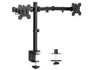 VIVO Black Dual Monitor Desk Mount Adjustable Stand, Fits Screens up to 30"