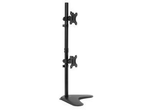 Mount-It! Vertical Dual Monitor Desk Stand | Fits Up to 32" Screens