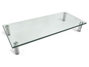 Mount-It! Glass Monitor Stand Desktop Riser | 22" X 9.5" | Fits 24-32 Inch Screens | Mount-It! Glass Monitor Stand Desktop Riser | 22" X 9.5" | Fits 24-32 Inch Screens |