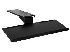 Mount-It! Under Desk Keyboard Tray and Mouse Platform with Gel Wrist Pad | 17 Inch Track