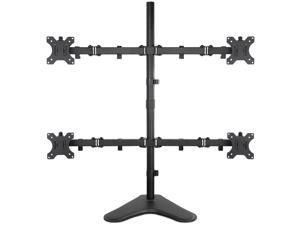 Mount-It! Quad Monitor Stand| Fits Up to 32" Screens | 4 Screens Mount