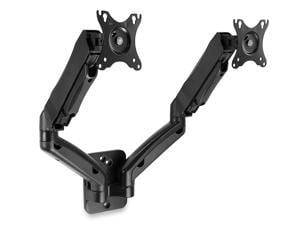 Mount-It! Dual Monitor Wall Mount Arms | Fits 19-27 Inch Computer Screens | 75 100 VESA Patterns