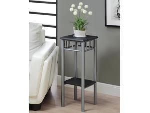 Black / Silver Metal Plant Stand by Monarch