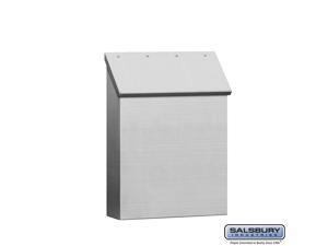 Salsbury Industries Traditional Mailbox,SS,V,Silver HAWA 4520 Salsbury Industries Traditional Mailbox,SS,V,Silver HAWA 4520