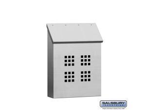 Salsbury 4525 Decorative Vertical Style Stainless Steel Mailbox Salsbury 4525 Decorative Vertical Style Stainless Steel Mailbox