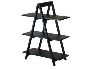 Winsome 20130 Black Beechwood A-FRAME SHELF 3-TIER Winsome 20130 Black Beechwood A-FRAME SHELF 3-TIER