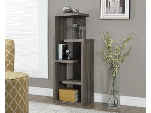 Monarch Specialties Dark Taupe Reclaimed-Look Accent Display Unit I 2467