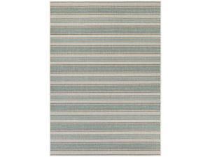 Couristan Monaco Marbella Rug In Blue Mist-Ivory - 5 Foot 3 Inch x 7 Foot 6 Inch Couristan Monaco Marbella Rug In Blue Mist-Ivory - 5 Foot 3 Inch x 7 Foot 6 Inch