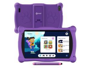 Contixo Kids Tablet V10 7inch HD Toddler Tablet with Camera 32GB WiFi Learning Tablet for Children with Teachers Approved Apps KidProof Case  Stylus Purple