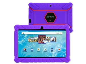 Contixo V82 7 inch Kids Tablets Android 11 32 GB HD Display Dual Cameras WiFi w 50 Disney eBooks Case  Screen Protector Learning Toys for 2 10 Years Old 2023 Sep Release Purple