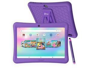 Contixo Kids Tablet K102 10 inch HD Ages 3  10 Toddler Tablet with Camera Android 64GB WiFi Learning Tablet for Children with 80 Disney eBooks and KidProof Case Purple