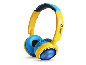 Contixo KB 300 Kids Bluetooth Wireless Headphones | 85db Volume Limiting, Microphone, MicroSD Card Player, Wired 3.5mm AUX Cable, Music Streaming, Colorful LED Lights (Blue + Yellow) Contixo KB 300 Kids Bluetooth Wireless Headphones | 85db Volume Limiting, Microphone, MicroSD Card Player, Wired 3.5mm AUX Cable, Music Streaming, Colorful LED Lights (Blue + Yellow)