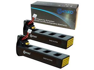 Genuine Contixo Rechargeable LiPo Battery - 7.4V 1800mAh LiPo Battery for Contixo F18 Quadcopter Drone (2-Pack) Genuine Contixo Rechargeable LiPo Battery - 7.4V 1800mAh LiPo Battery for Contixo F18 Quadcopter Drone (2-Pack)
