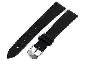 MICHELE 16mm Satin-Covered Black Watch Strap MICHELE 16mm Satin-Covered Black Watch Strap