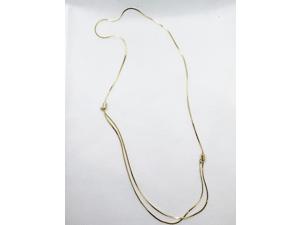 The Changeable Slide Chain Necklace In Yellow Gold Plated The Changeable Slide Chain Necklace In Yellow Gold Plated