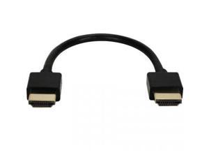 QVS 0.5ft High Speed HDMI UltraHD 4K with Ethernet Thin Flexible Cable QVS 0.5ft High Speed HDMI UltraHD 4K with Ethernet Thin Flexible Cable
