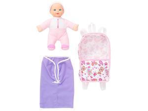 You & Me 10 inch Doll with Backpack - Caucasian - Pink Outfit You & Me 10 inch Doll with Backpack - Caucasian - Pink Outfit