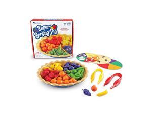 Learning Resources Super Sorting Pie 8-3/4" D 65Pcs Multi LER6216 Learning Resources Super Sorting Pie 8-3/4" D 65Pcs Multi LER6216